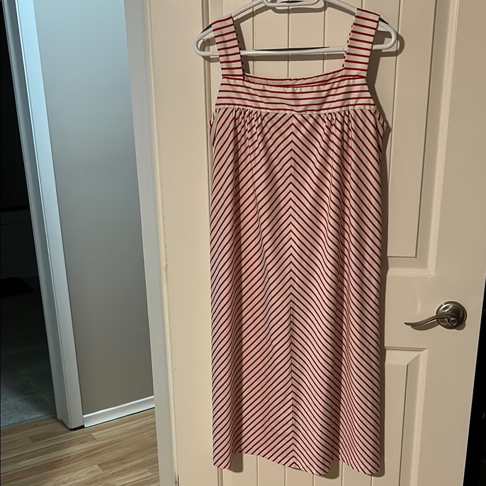 Vintage Second Round Red and White Striped Dress